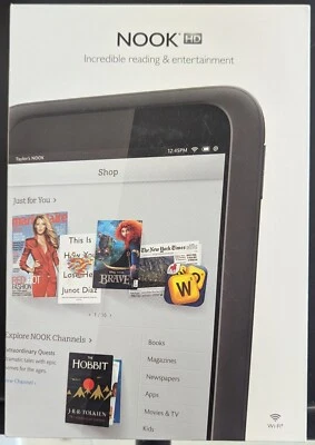 Barnes & Noble Nook HD 8GB, Wi-Fi, 7in - Smoke - Image 1 of 3