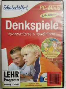 NEW Denkspiele (Mind Games) Konzentrieren & Kombinieren PC (German, Grades 3-6) - Picture 1 of 7