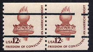 Scott #1816a Torch Precancel Line Pair Coil of Stamps - MNH #2 - Picture 1 of 1