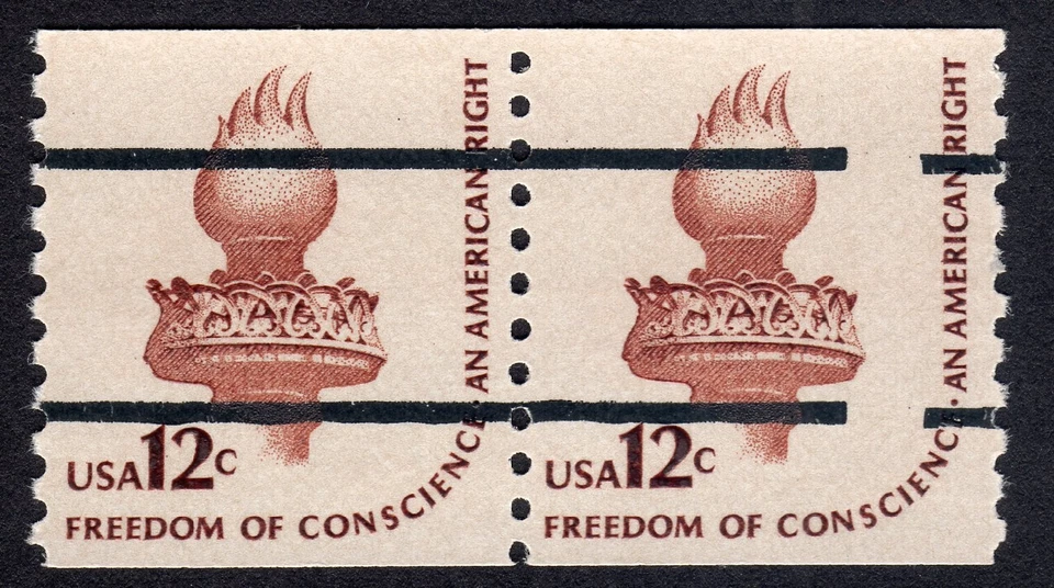 Scott #1816a Torch Precancel Line Pair Coil of Stamps - MNH #2 - Image 1 of 1