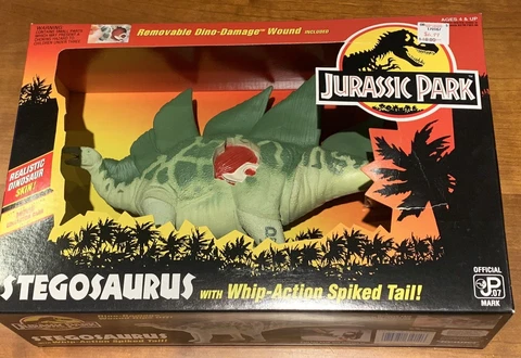 Kenner Jurassic Park STEGOSAURUS JP07 Whip-Action Spiked Tail 1993 Brand New Cover