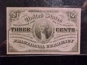 1863 3C Fractional Currency, FR-1226, PCGS 55PPQ graded, a 3rd Issue Note. - Picture 1 of 3