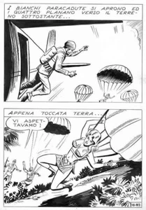 COMIC ART : Sergio TUIS - HELGA - 2 Original Feder zeichnungen - Bild 1 von 2