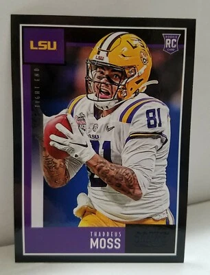 2020 Score Thaddeus Moss Black Parallel #411 RC LSU / Washington Redskins - Image 1 of 2