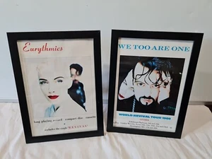 Eurythmics Revival World Tour 1989 Duo 1980s FRAMED ADVERT MUSIC POSTER A4 8X12" - Bild 1 von 4