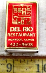 DEL RIO RESTAURANT HIGHWOOD ILLINOI MINI MATCHBOX {68} - Picture 1 of 4