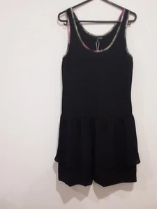 LADAKH Dress Womens Size 8 Black Party Summer Fit and Flare Frill New Tag - Bild 1 von 12