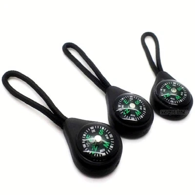 REIßVERSCHLUSSANHÄNGER KOMPASS PULL ZIPPER REIßVERSCHLUß ERSATZ REPARATUR SET - Bild 1 von 3