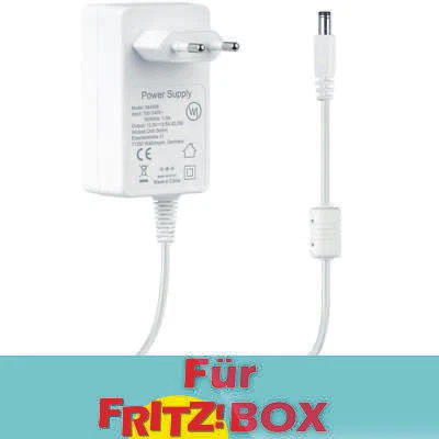 Netzteil extra lang 3m für AVM FRITZ!Box WLAN Router Repeater 12V / 3,5A weiss - Bild 1 von 4