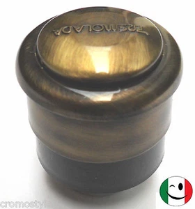 PULSANTE PER BATTERIA PER CASSETTA AD ARIA TREMOLADA BRONZATO - BRONZO - Foto 1 di 1