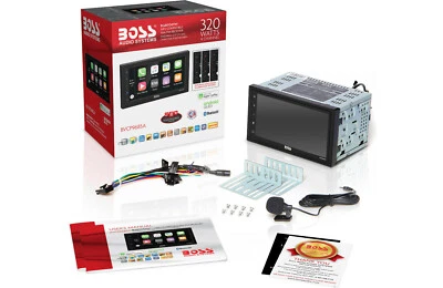 Jeep Wrangler 2007-2018 JK Radio Boss BVCP9685A 7” Mechless Carplay Android Auto - Image 1 of 4