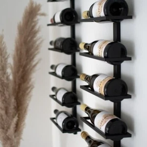 Wine Rack, Metal Wine Rack, Wine Storage Rack, Vertical Wine Rack, 6 Bottles - Picture 1 of 3