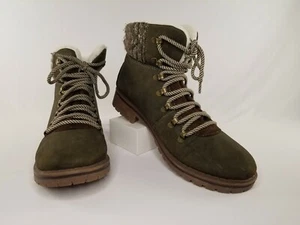 Big Buddha Hiking Winter Nubuck Suede Boots - Olive Green - Womens Sz 11 - Picture 1 of 12