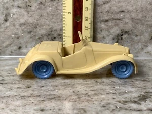 Vintage Plastic Yellow MG England Car Made In USA - Picture 1 of 8