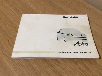 Libretto Istruzioni Opel Astra Uso Manutenzione Sicurezza Manuale Anno 1998 - Immagine 1 di 4