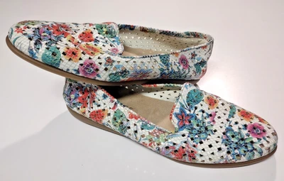 Zapatos planos para mujer Aerosoles talla 8 – Mocasines cómodos sin cordones florales multicolores Foto 1 de 4