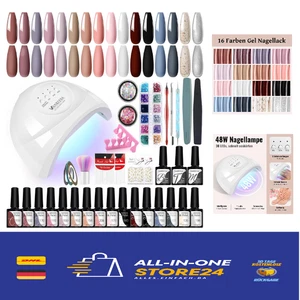 UV Nagellack Set 16 Farben 48W UV Lampe Starter Set - Bild 1 von 9