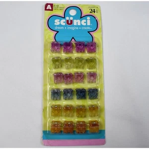 NEW Y2K vintage Scunci mini/micro butterfly hair clips accessories pack of 24 - Picture 1 of 8