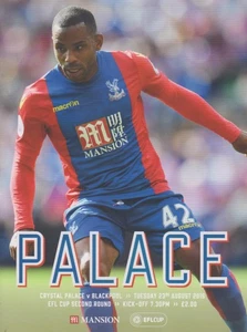Crystal Palace v Blackpool 16/17 EFL Cup programme - Picture 1 of 1