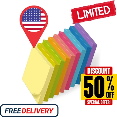 Post It Notes Pop-up, Sticky Notes, 3x3 Inches, 9 Pads, Bright Colors Self-st - Image 1 of 4