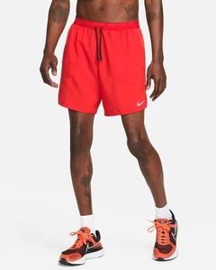 (NUEVO CON ETIQUETAS) Pantalones Cortos para Correr Nike Stride Dri-FIT 7" 2 en 1 Rojo Precio de venta sugerido por el fabricante $65 para Hombres Talla 3XL - Imagen 1 de 23