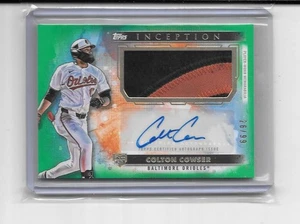 2024 INCEPTION COLTON COWSER RC AUTO 2 COLOR PATCH AUTOGRAPH # 26/99 ORIOLES - Bild 1 von 1