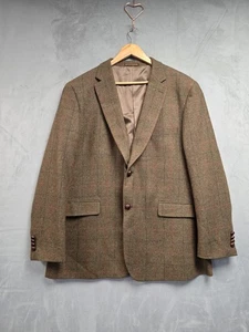 Skopes Mens Tweed Wool Blend Blazer 48R Single Brested Classic Fit Check Pattern - Picture 1 of 12