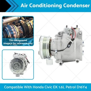 Air Con AC Compressor Suitable for Honda Civic EK 1.6L Petrol D16Y4 01/95-12/00 - Picture 1 of 8