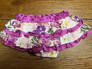 Matilda Jane Hibiscus Ruffled Skirt Bloomers EUC Enchanted Garden 6-12 Months - Picture 1 of 2