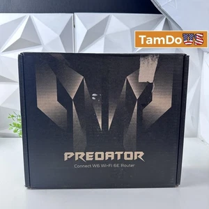 Acer Predator Connect W6 Gaming Router Wi-Fi 6E, Tri-Band, 2.5G WAN, RGB - Picture 1 of 15