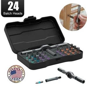 Home Repairs 24 In 1 Multi Bit Magnetic Screwdriver Set Multifunctional Toolbox  - Picture 1 of 18