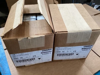 Box of 12 Osram 54685 BTL 500W 120V  P28S Lamp - Image 1 of 2