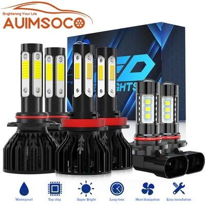 Combo de faros LED altos/bajos + faros antiniebla para Ram 4500 5500 2011-2017 2018 Foto 1 de 4