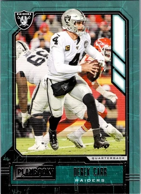2020 Panini Playbook #6 Derek Carr Purple - Image 1 of 2