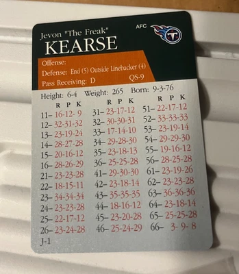 Jevon Kearse APBA Titans 2000 raro Foto 1 de 2