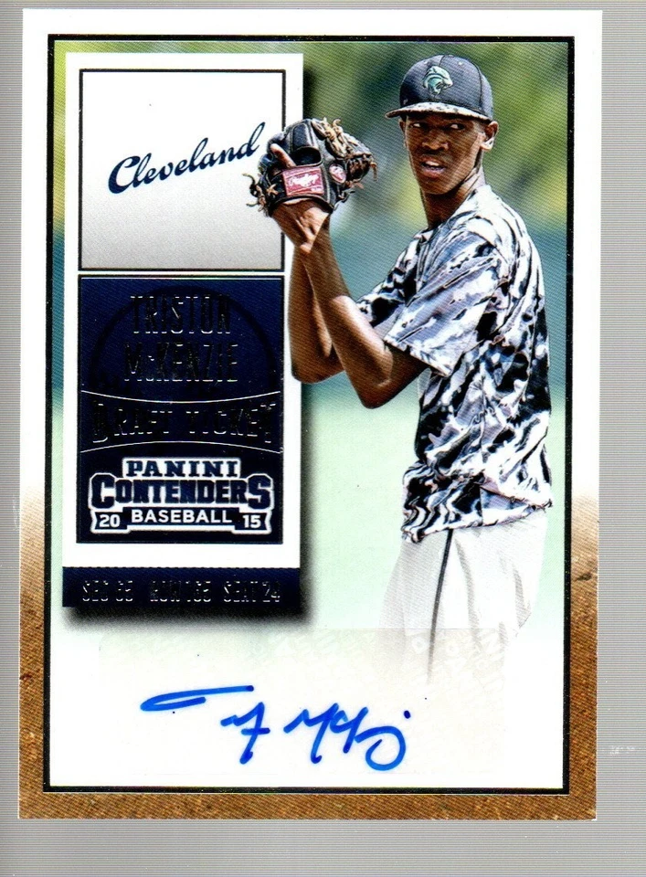 2015 Panini Contenders Draft Ticket Autographs #27 Triston McKenzie - Image 1 of 1