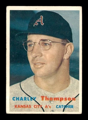 1957 Topps #142 Charley Thompson   VG/VGEX X3504731 - Image 1 of 3