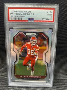 2020 Panini PRIZM Patrick Mahomes 124  Chiefs SILVER PRIZM!! HARD 2 FIND🔥 PSA 9 - Picture 1 of 2