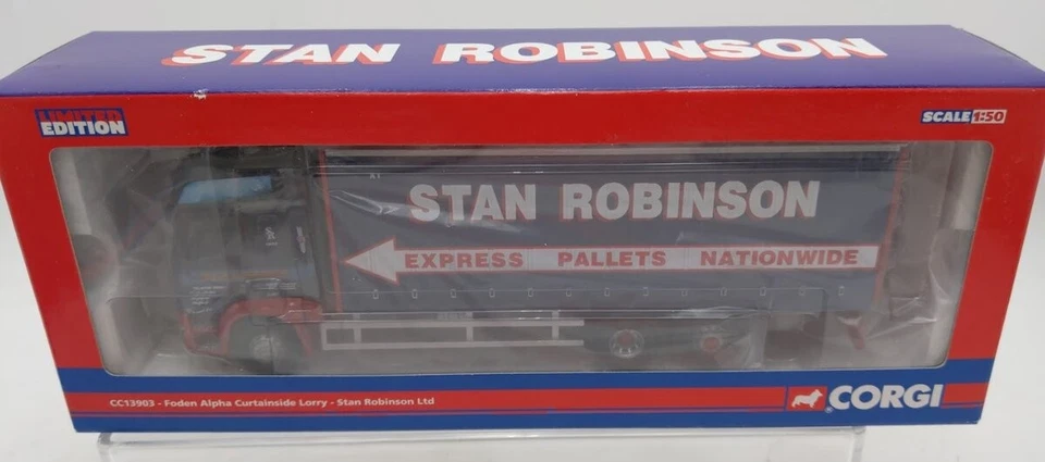 Corgi CC13903 1:50 Alpha Curtainside Lorry-Stan Robinson Ltd Ridgids Series - Image 1 of 1