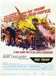 The Train Burt Lancaster Jeanne Moreau cartel de película impresión 2 - Imagen 1 de 1