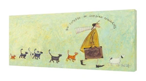 Sam Toft - The Suitcase of Sardine Sandwiches - 30 x 60cm Canvas Print Wall Art - Picture 1 of 1