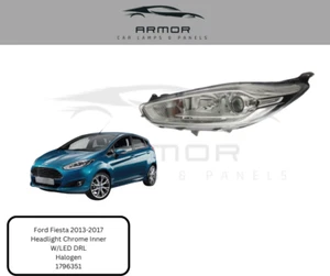 Ford Fiesta 2013 2014 2015 2016 2017 Scheinwerfer Chrom mit LED DRL links NS 1796351 - Bild 1 von 1
