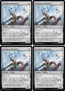 MTG - 4x DEATHLESS BEHEMOTH - Battle for Zendikar (U) - Picture 1 of 1
