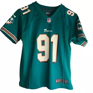 Nike Miami Dolphins Jersey Youth Medium Cameron Wake On Field NFL - Picture 1 of 11