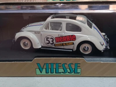 HERBIE THE LOVE BUG 1/43  VITESSE VW BEETLE 3288/10000 NUMBERED - Image 1 of 4