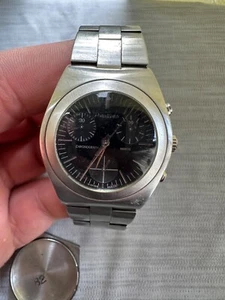 PHILIP WATCH IMAKOS CHRONOGRAPH SWISS MADE 4 JEWELS MOVEMENT RARE MENS WATCH 38M - Picture 1 of 5