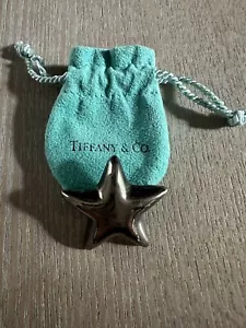 Prendedor/broche estrella de plata esterlina Tiffany & Company vintage - bolsa original - Imagen 1 de 6