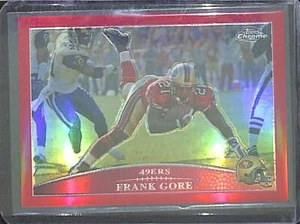 2009 Topps cromo fútbol americano rojo refractor #TC42 Frank Gore n.o 2 de 25 - Imagen 1 de 2