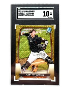 2023 Bowman Mega Box Adley Rutschman Gold Mojo Refractor 15/50 RC Rookie #40 - Picture 1 of 3