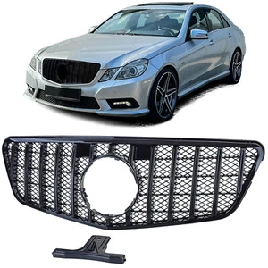 Sport Kühlergrill Schwarz Glanz passt für Mercedes E W212 S212 Vorfacelift 09-13 - Picture 1 of 6